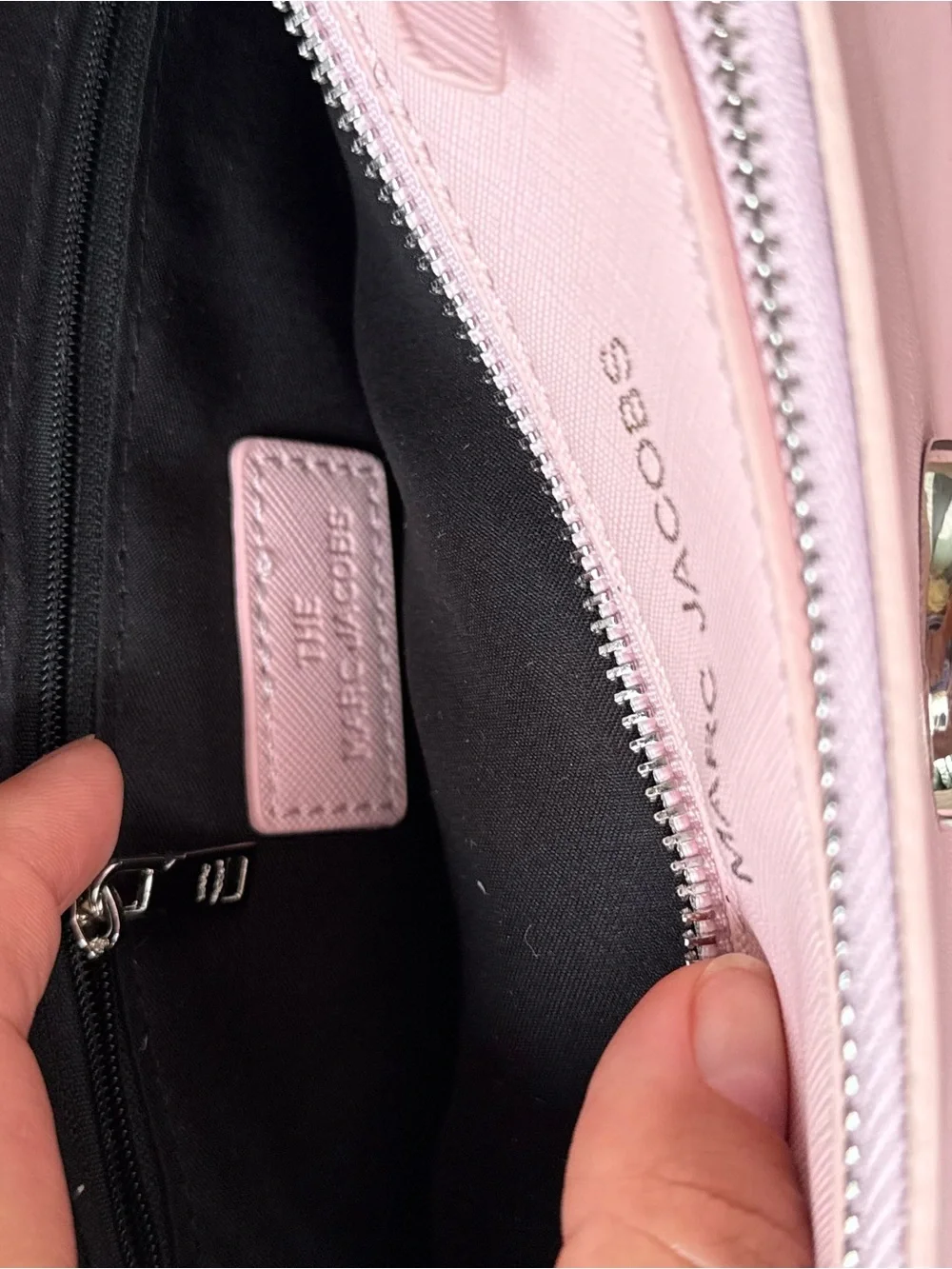 Marc Jacobs Light Pink Leather Crossbody with Mini Pouch